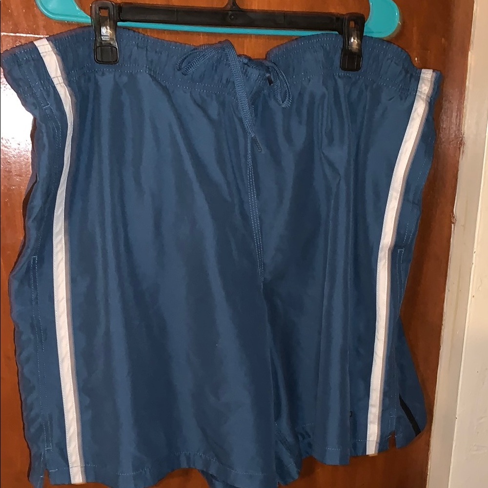 Athletic Shorts Speedo Blue and White Athletic Shorts